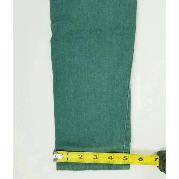 AG Adriano Goldschmied 25X28 Women's Green The Stevie Ankle Slim Straight Jeans - Picture 10 of 11